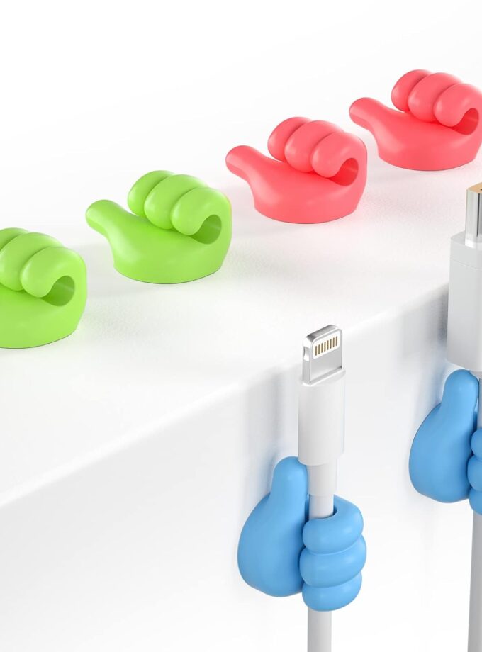 Thumbs Up Silicone Wall Hooks – (Pack of 10)