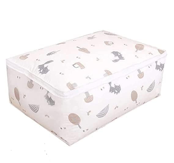 Foldable Super Soft Standard Size Blanket Cover for Comforter | Cloth Blanket Saree Keeping Storing Bag Box Cover, Reusable Transparent