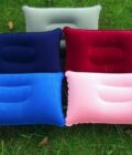 PVC Travel Camping Pillow | Soft Washable Inflatable Cushion for Home, Bedroom, Outdoor & Indoor Use | Lightweight Portable Pillow for Sleeping, Hiking, Car, Tent | Set of 1 | Multicolor