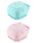 Body Scrubber with Soap Dispenser Brush, Silicone Exfoliating Brushes, Soft Body Exfoliator, Bath Loofah for Babies, Kids, Women, Men and Pets