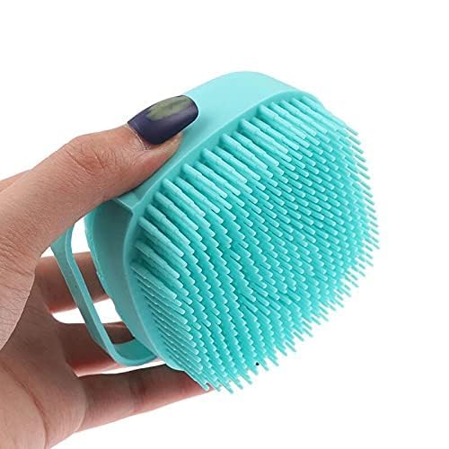 Body Scrubber with Soap Dispenser Brush, Silicone Exfoliating Brushes, Soft Body Exfoliator, Bath Loofah for Babies, Kids, Women, Men and Pets