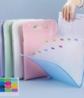 Multi-Layer Expanding Folder 13 Layer A4 Paper File Folder, Student Data Sorting Paper Storage Bag, Portable Vertical Organ Bag (1Pcs) (Multiolor)