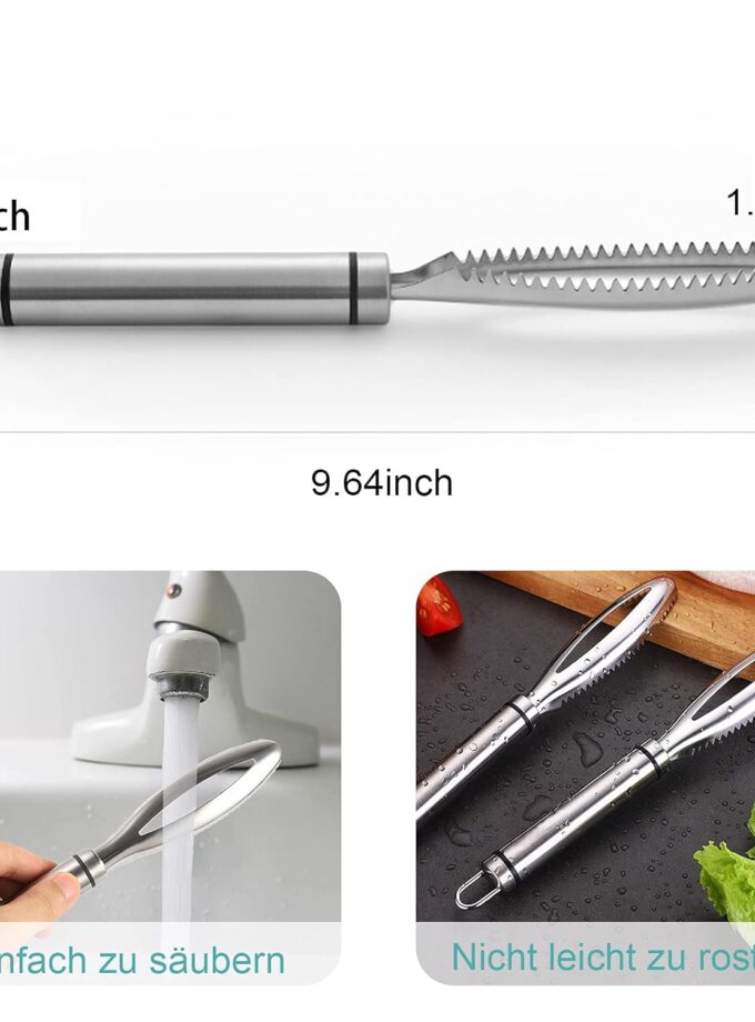 Fish Scaler, Fish Scaler Stainless Steel Fish Scaler Remover
