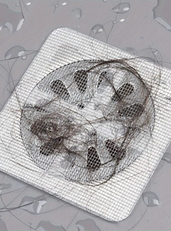 itchen Sink Strainer, Fapiwen Shower Drain Mesh Stickers