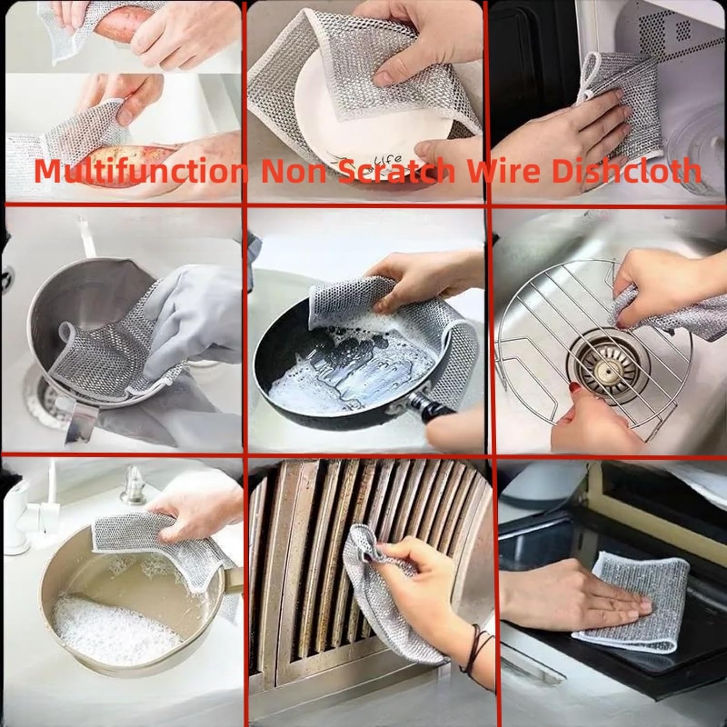 Double Side Steel Wire Dish - Image 5