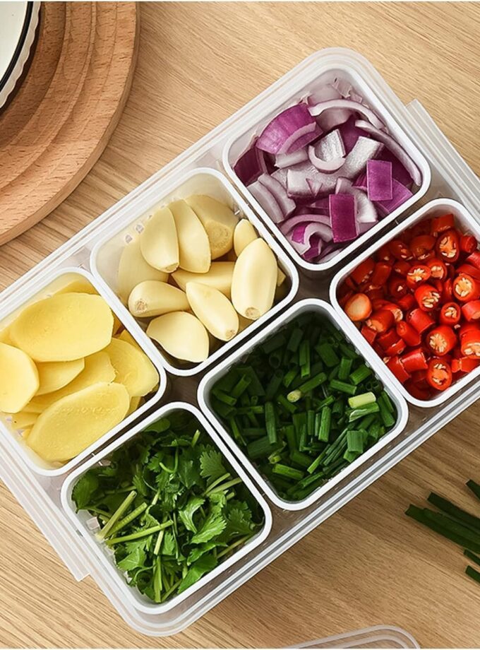 6-in-1 Grid Fridge storage organiser